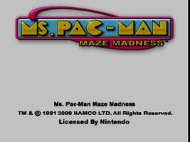 Ms. Pac-Man - Maze Madness Title Screen